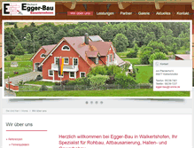 Tablet Screenshot of eggerbau.de